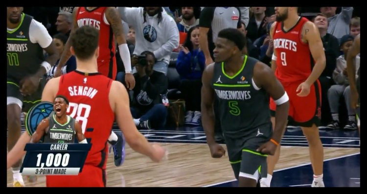  23歲186天！愛德華茲成NBA歷史上最年輕投進(jìn)1000記三分球員